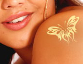 Temporary Beach Tattoo